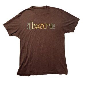 The Doors Classic Band Logo T Shirt Large Soft Cotton Well Broken in Very Soft